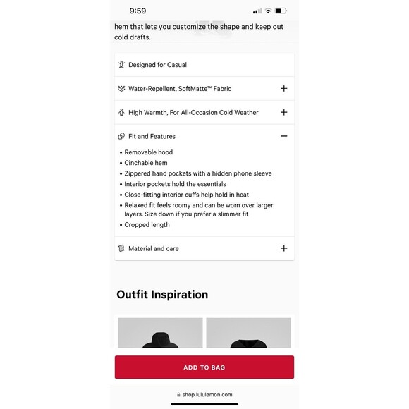 NWT $298 Lululemon Women Wunder Puff 600-Down-Fill Jacket Size Color Blue Size 4 - Picture 13 of 13